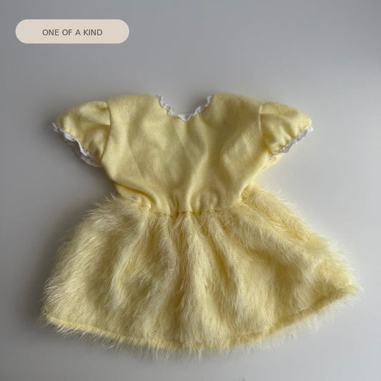 Lemon Cloud Newborn Dress