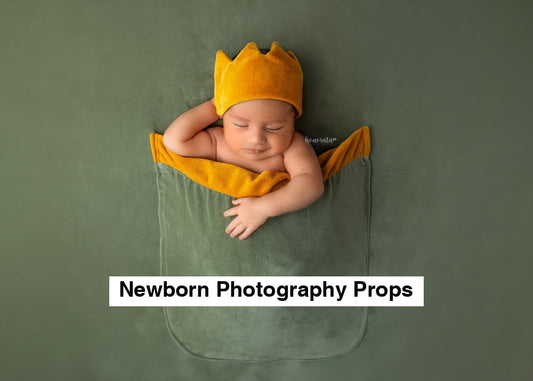 Little Prince Crown and Backdrop with a pocket. Newborn photo props - Crown, backdrop with a pocket