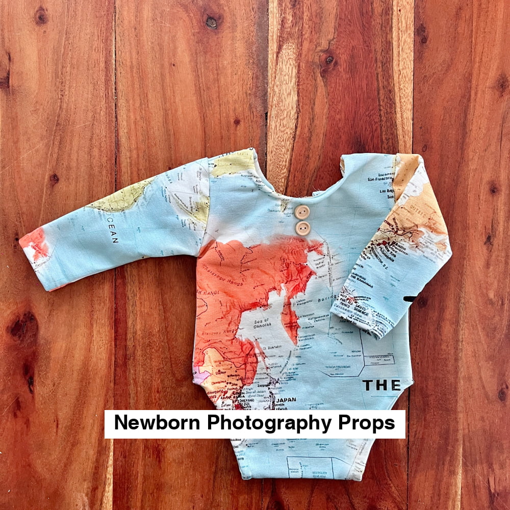 Luca map Newborn Photography Props