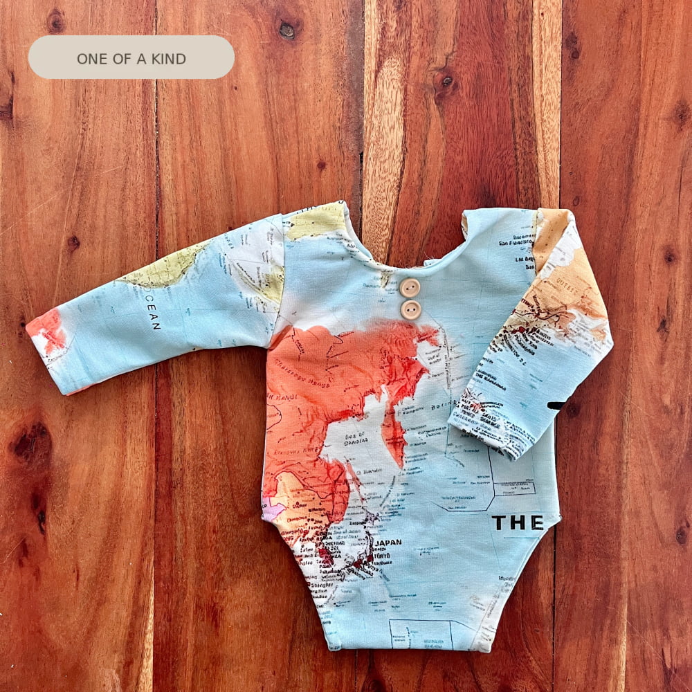 Luca map Newborn Photography Props