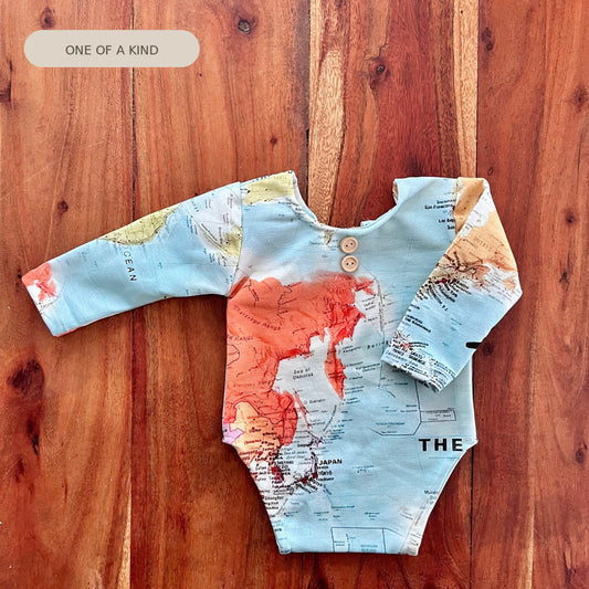 Luca map Newborn Photography Props