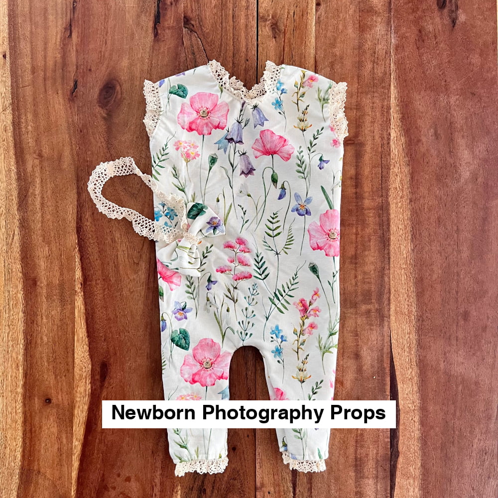 Marcelina flower Newborn Photography Prop Outfit For Girl