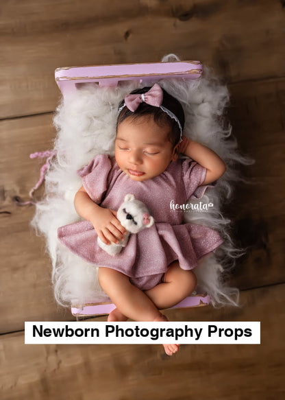 Martha1 shining Newborn Photography Props - Pink
