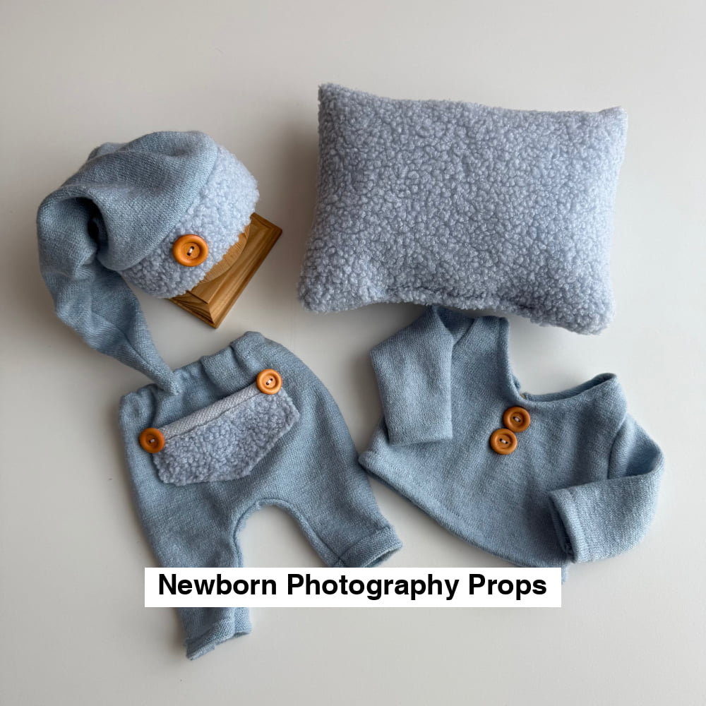 Mateo baby blue Newborn Photography Props