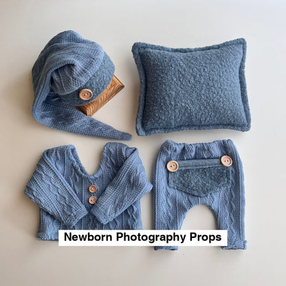 Mateo blue Newborn Photography Props