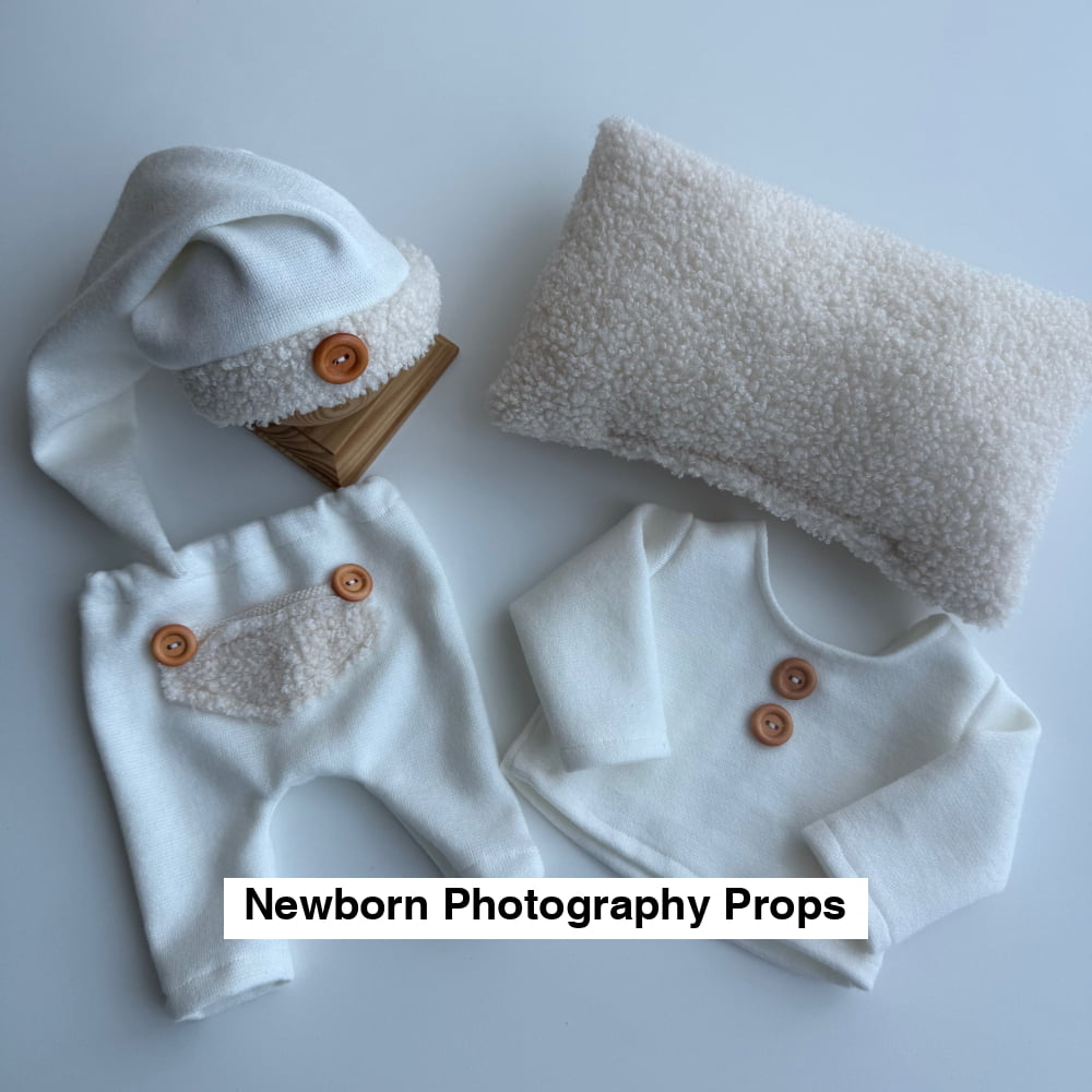 Mateo cream Newborn Photography Props