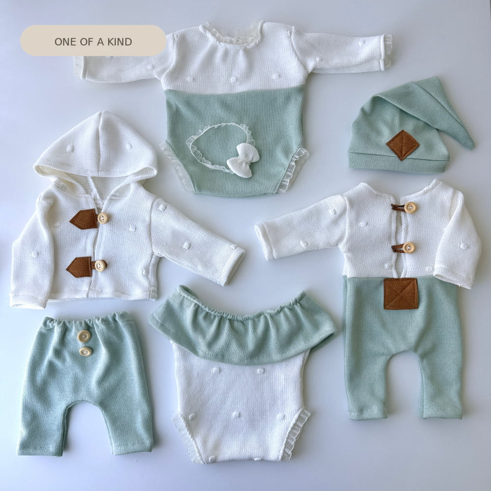 Mint & Off White Heirloom Collection