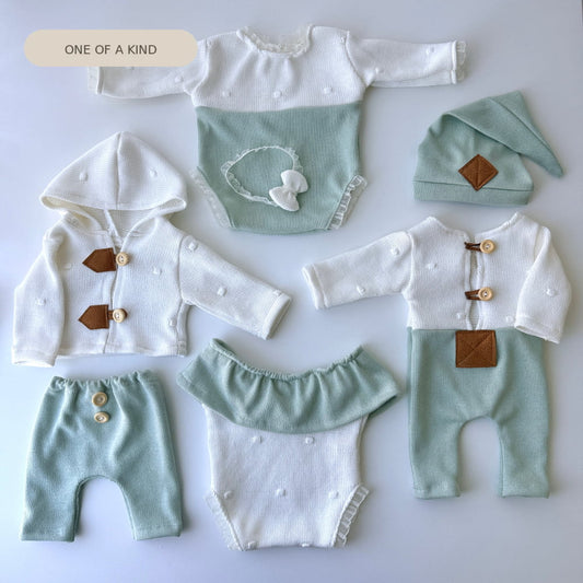 Mint & Off White Heirloom Collection