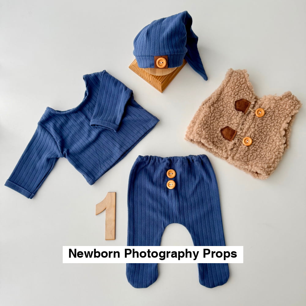 Navy Collection Newborn Photography Prop - 1