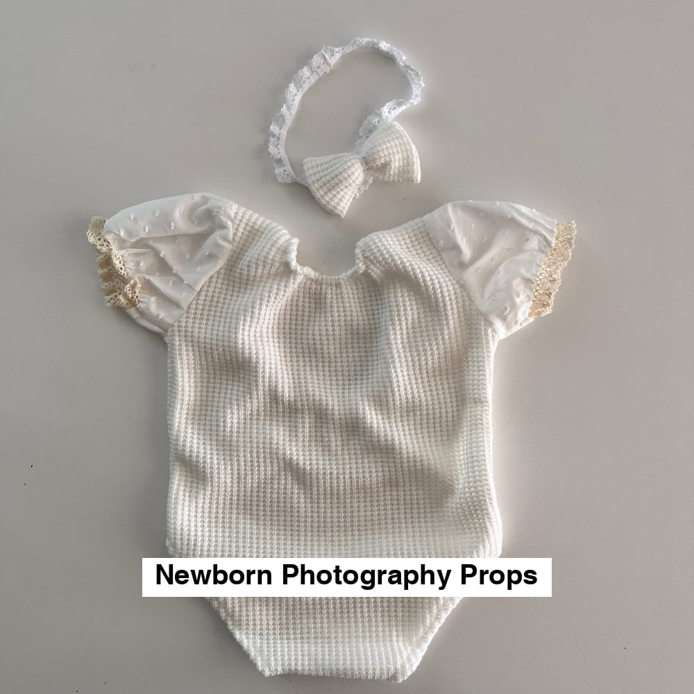 Newborn cream outfit Photography Props