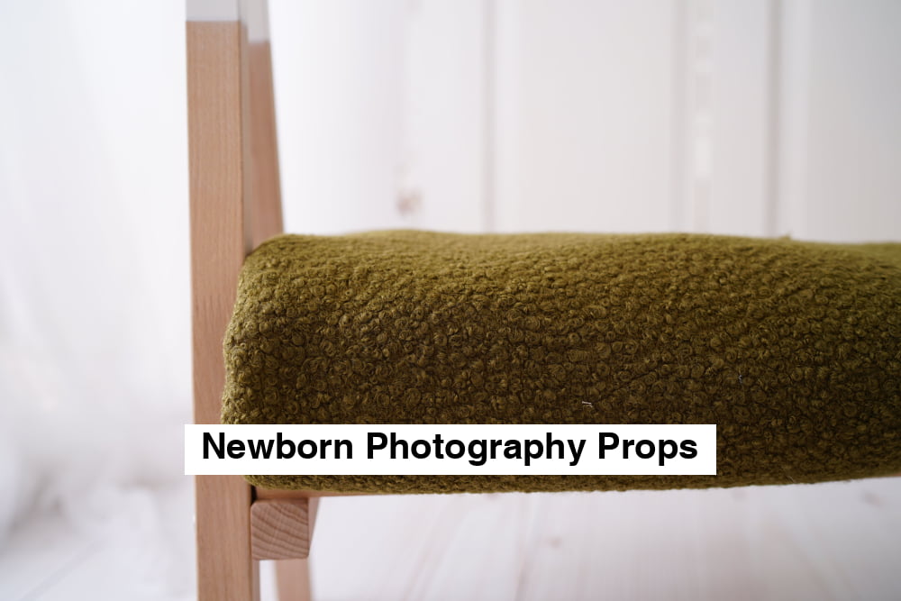 Newborn Fabric Beanbag Cover Newborn Photography Props - Khaki