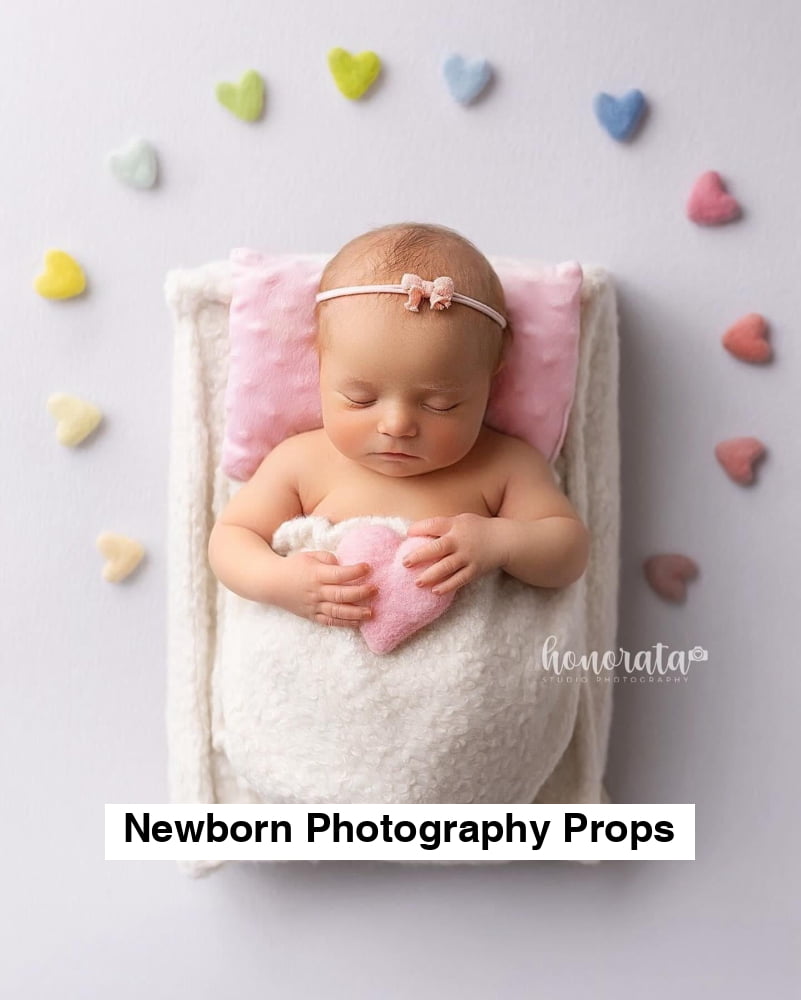 Newborn Photography Mattress Cover with Pocket | Optional Foam Insert | Ready-to-Use Set
