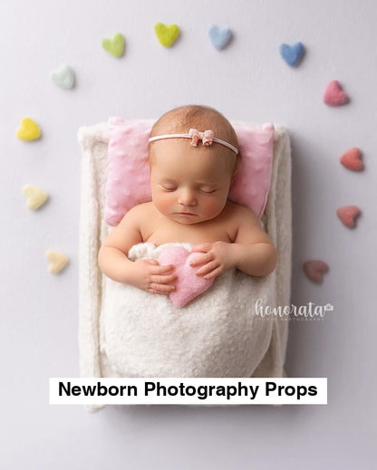 Newborn Photography Mattress Cover with Pocket | Optional Foam Insert | Ready-to-Use Set
