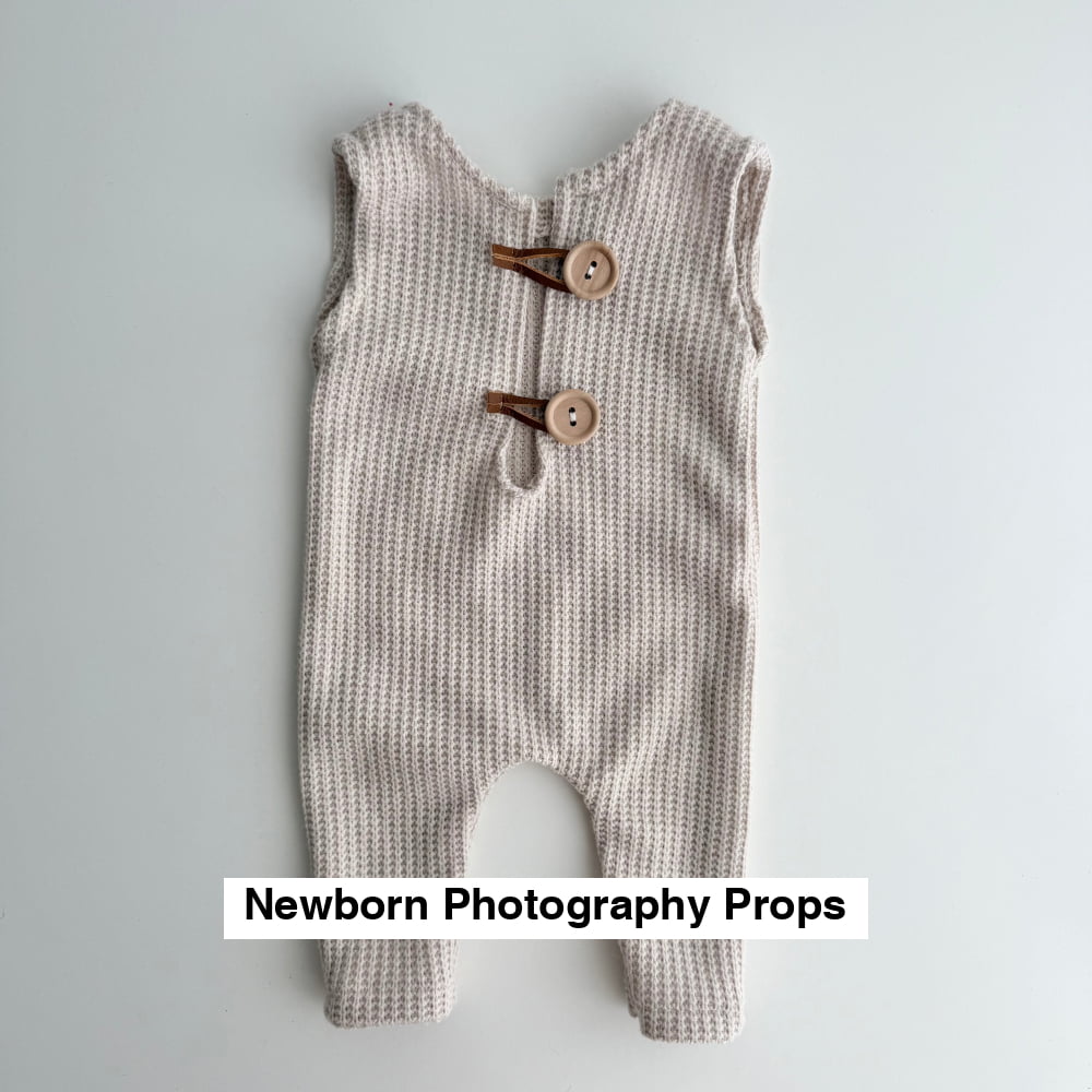 “Noah” – Milkshake Knit Newborn Romper