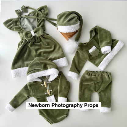 Olive Christmas Collection Newborn Photography Props