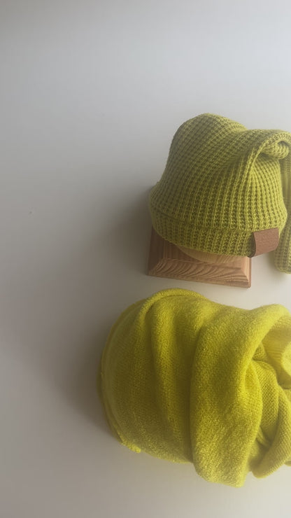 hat with wrap Newborn Photography Props light green