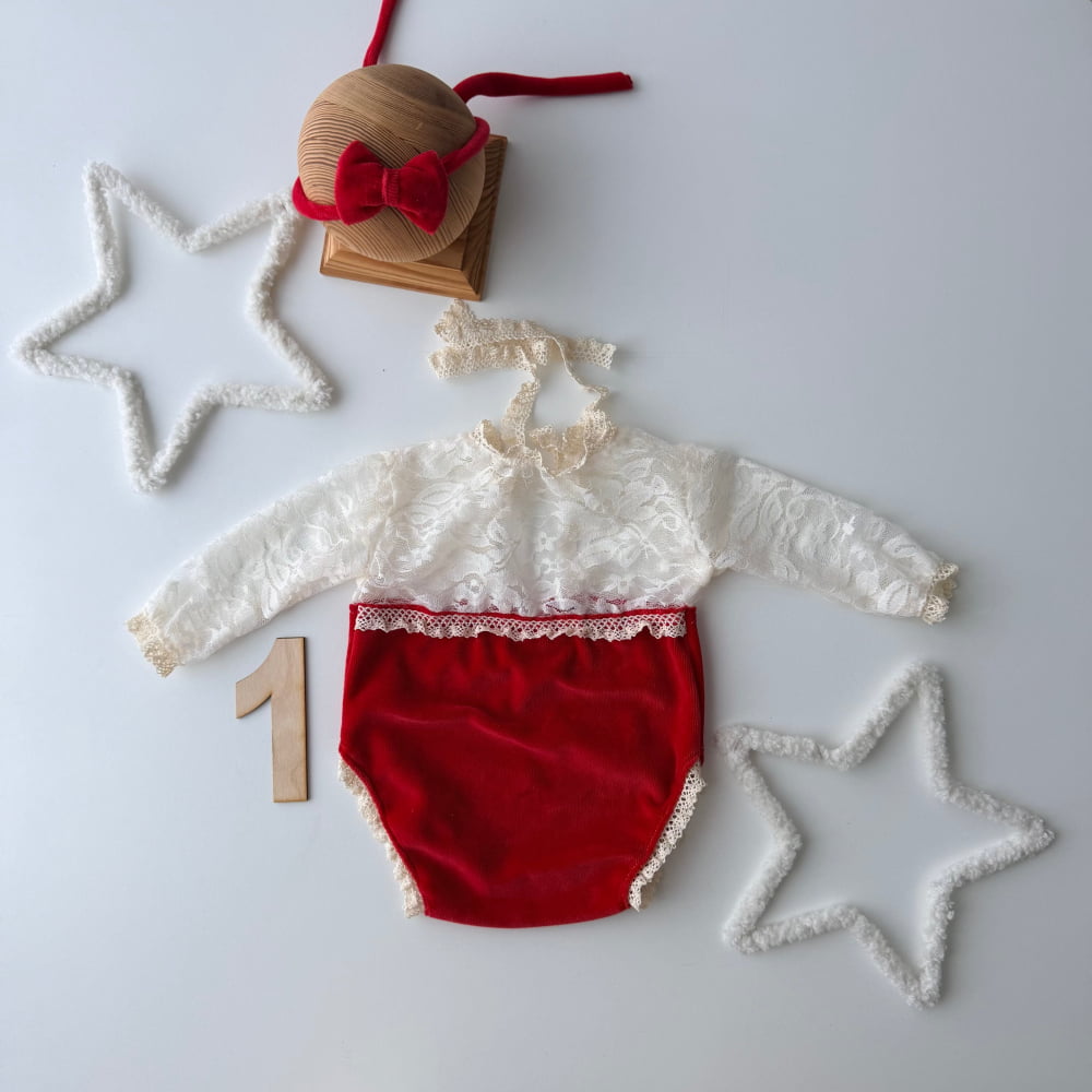 Red Collection Newborn Photography Prop - 1