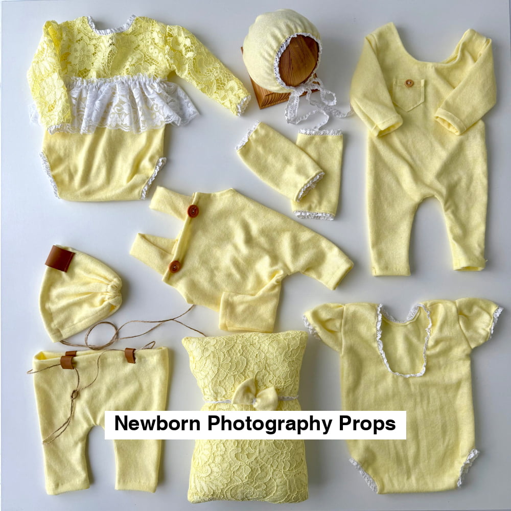 Yellow Collection Newborn Photography Props